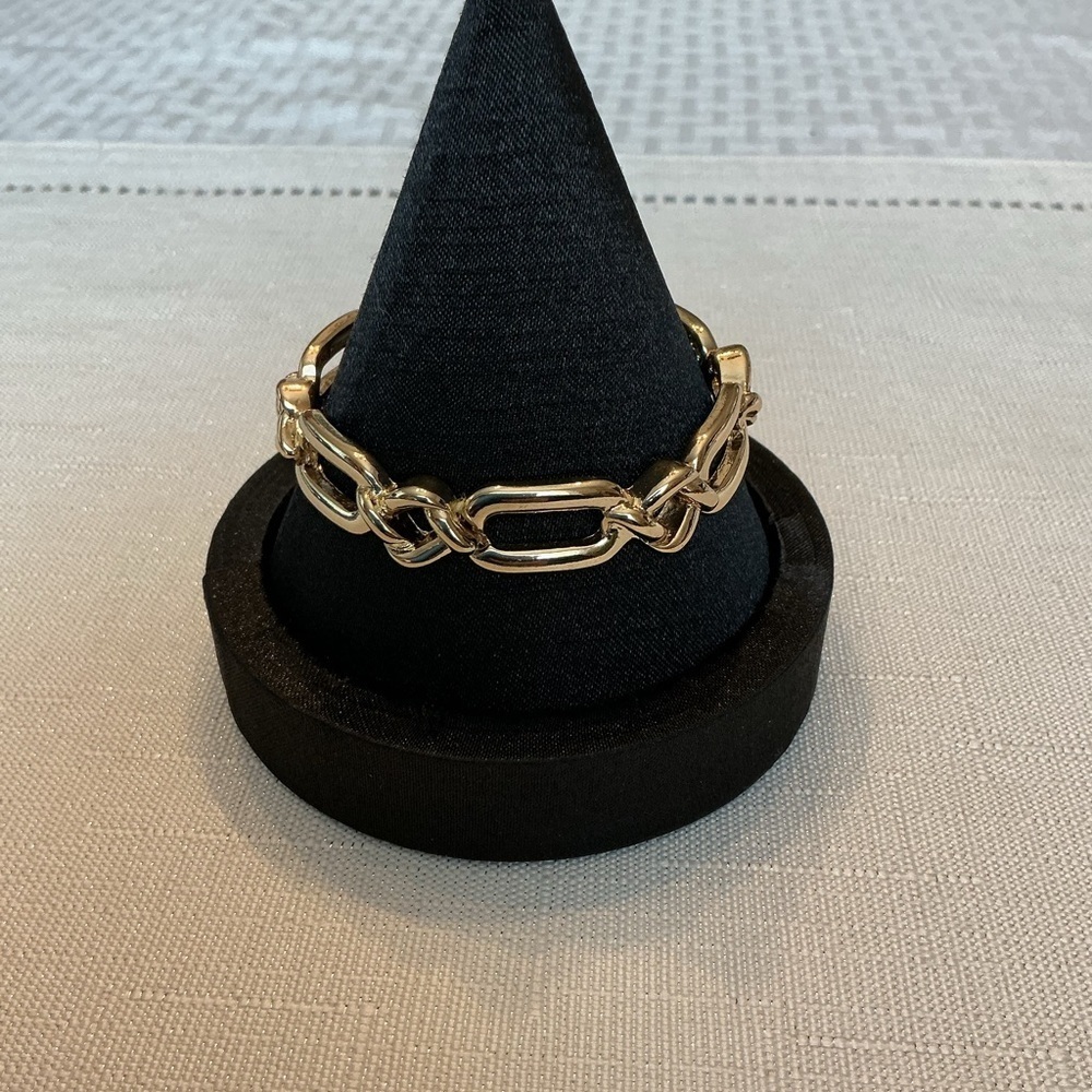 Napier Gold Tone Stretch Bracelet - Picture 1 of 5
